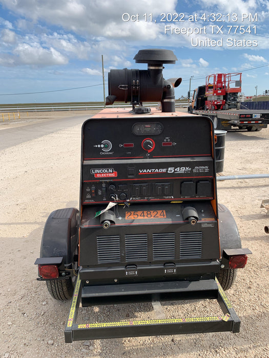 2022 Lincoln Electric Vantage 549X Crosslink Technology, Trailer Mounted, ES Decals, T3