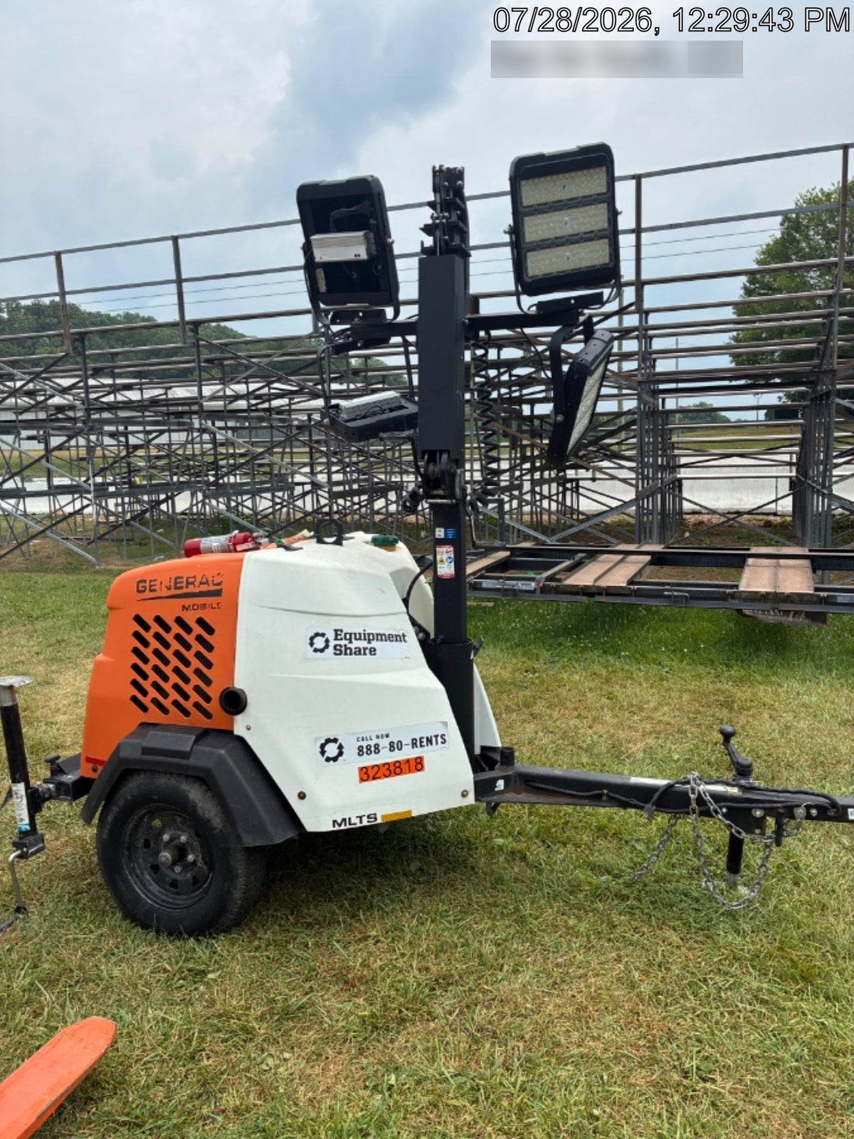 2023 Generac MLT2 Diesel, Flex Switch 120V Input, Powerzone Controller, (4) 320W LED Lights, 4kW Generator, 39.9 Gal Fuel Tank, 2" Ball, T3