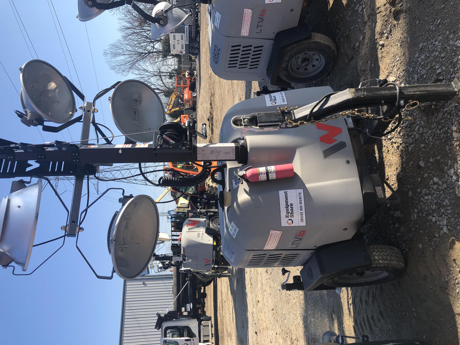 2019 Wacker Neuson LTV6L-MH Wacker Neuson LTV6L Mobile Light Tower w/Fuel Level Sensor Installed