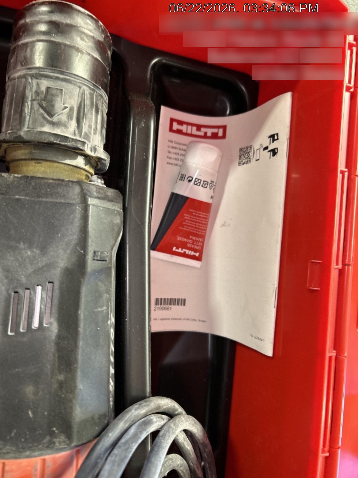 2025 HILTI TE 1000-AVR