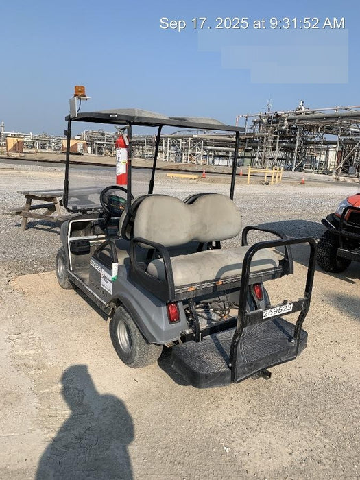 2022 Club Car CA100E Canopy, Fold down Windshield, Beacon, Back up Alarm, All-Trail Trials, HD 8 V Batteries, Trailer Hitch and Ball