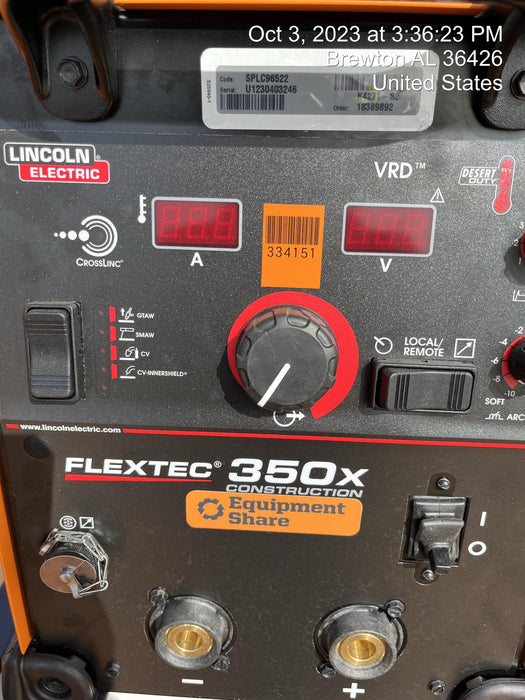 2023 LINCOLN ELECTRIC FLEXTEC 350X