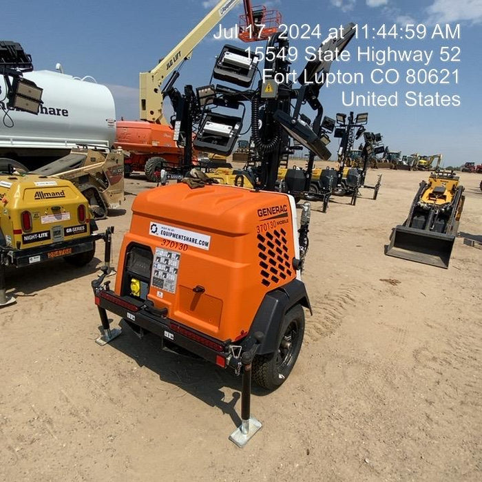 2023 Generac MLT2 Diesel, Flex Switch 120V Input, Powerzone Controller, 
(4) 320W LED Lights, 4kW Generator, 39.9 Gal Fuel Tank, 2" Ball, T3