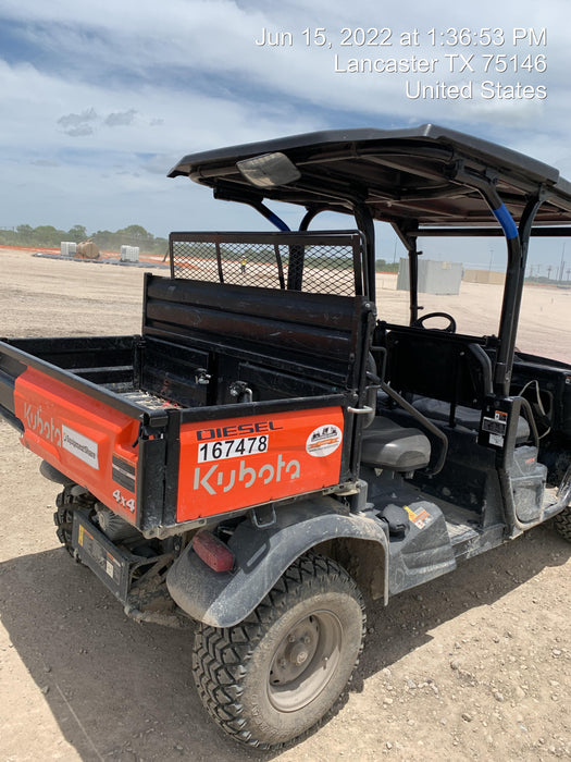 2021 Kubota RTV-X1140W-H Plastic Canopy, Windshield Acrylic Clear, LED Strobe Light, Wire Harness Kit, Back up Alarm