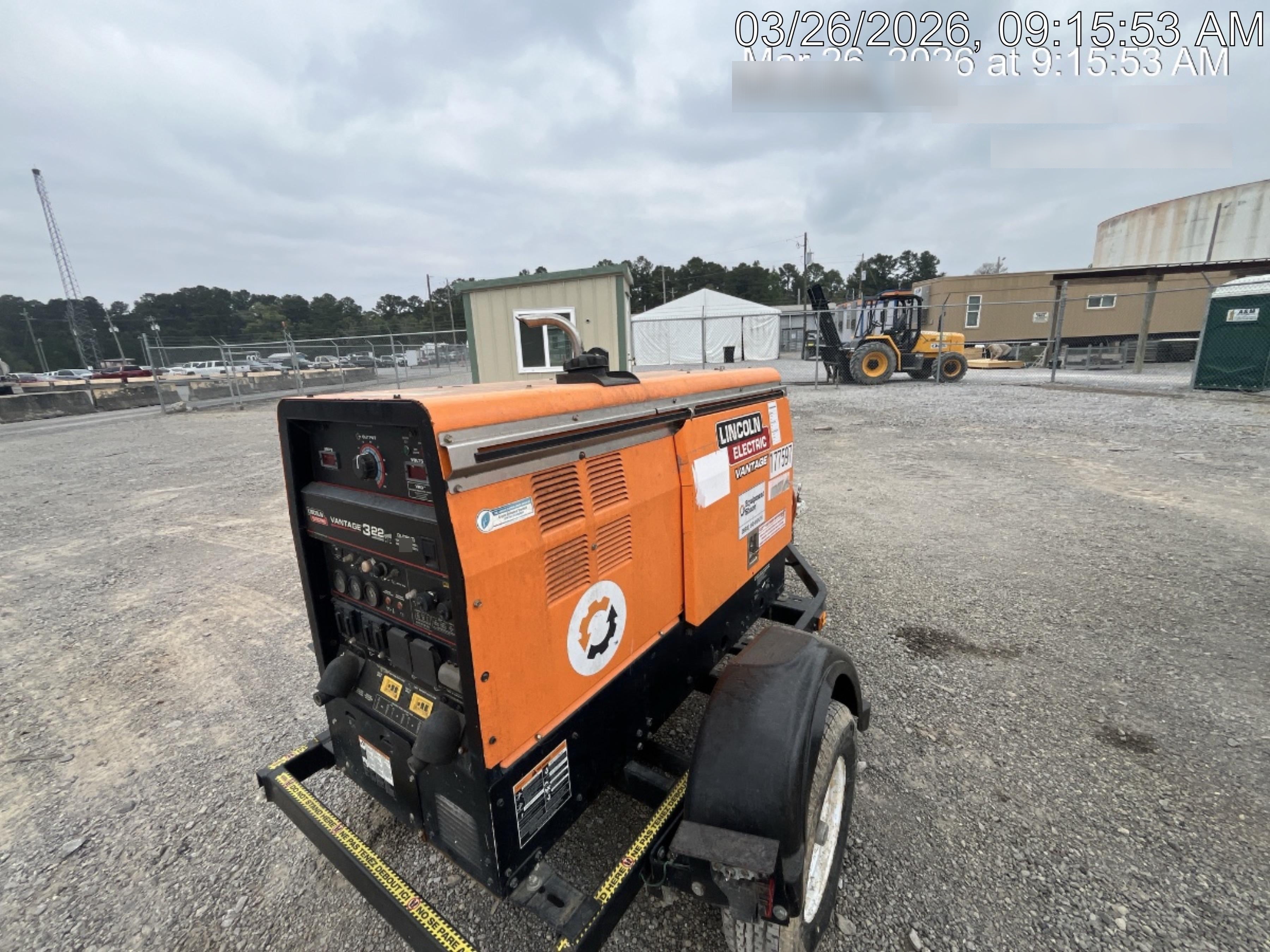2021 Lincoln Electric Vantage 322 Vantage 322 Ready Pak 3 w/ Decals, ORANGE (includes trailer, cable rack, fender light kit) NO Telematics