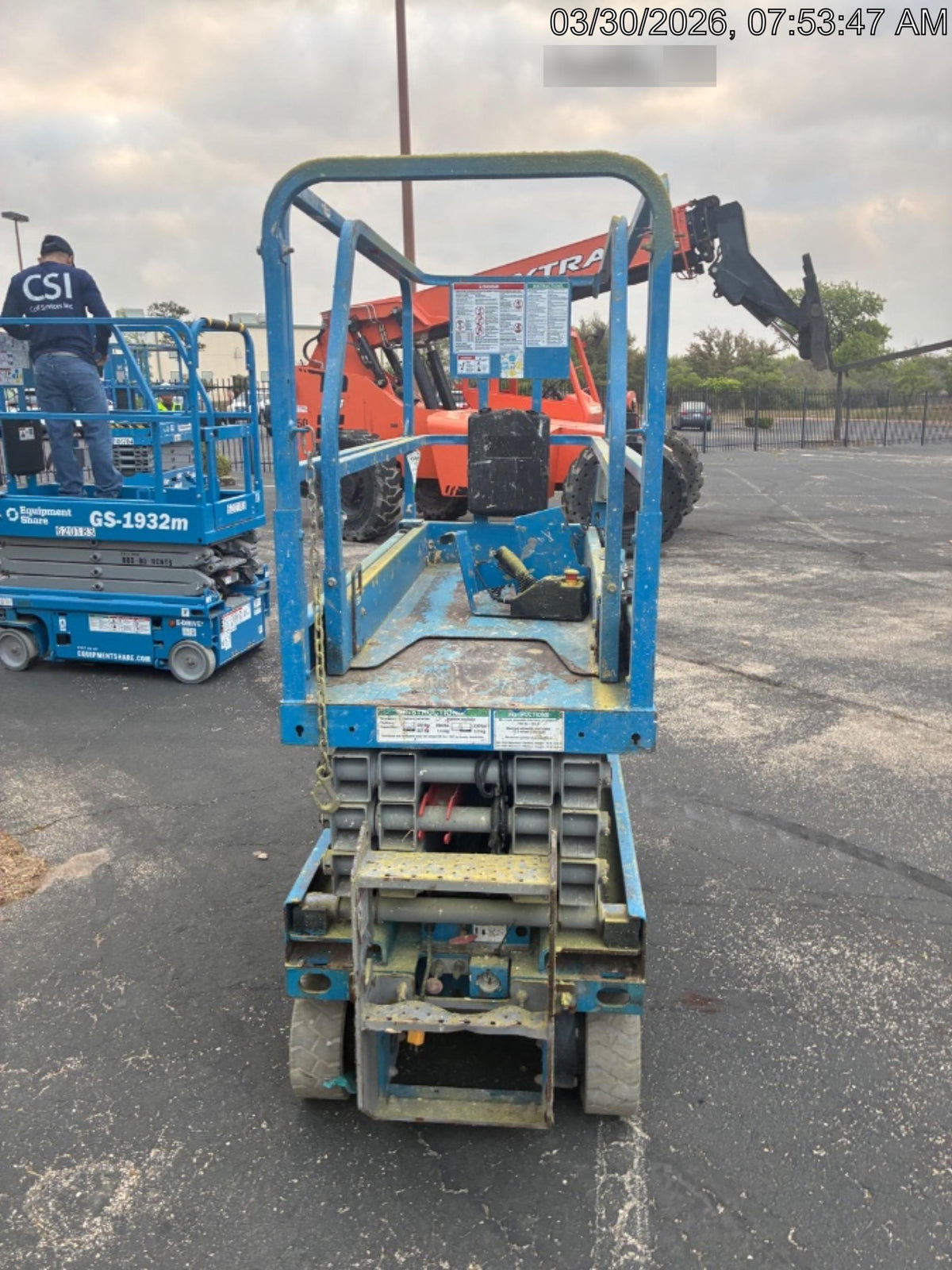 2019 Genie GS-1930 Fixed Rails with Chain Entry