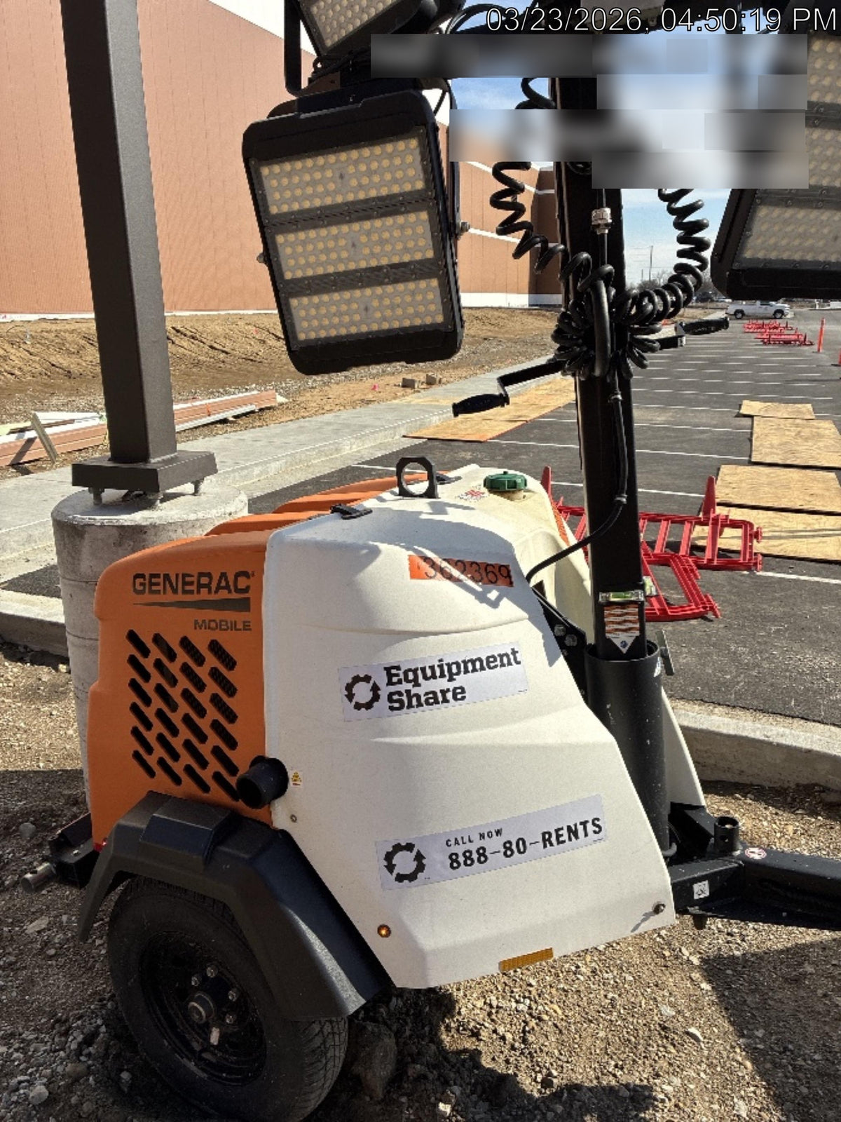 2023 Generac MLT2 Diesel, Flex Switch 120V Input, Powerzone Controller, (4) 320W LED Lights, 4kW Generator, 39.9 Gal Fuel Tank, 2" Ball, T3