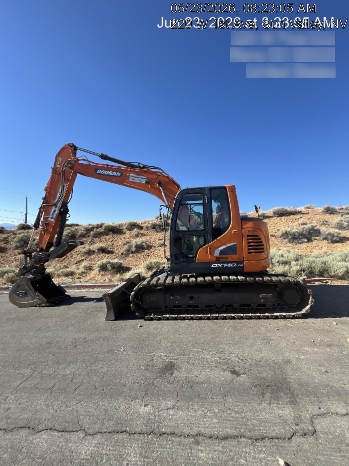 2020 DOOSAN DX140LCR-5