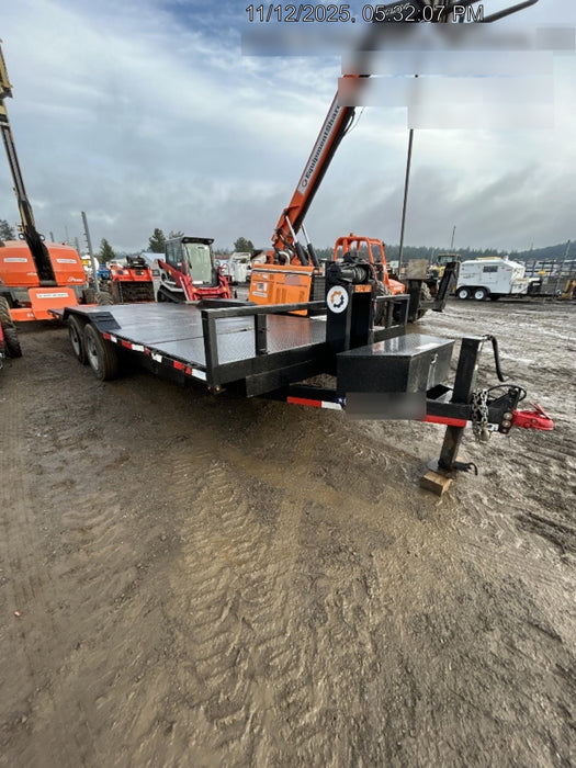 2024 TEXAS PRIDE TRAILERS 21' Lowboy Gravity Tilt Bed 14K Bumper Pull Trailer