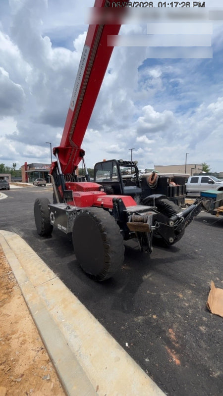 2019 Manitou MTA10055 Canopy, 120 HP, Solid Tires, Work Lights, Lift Hook, Auxiliary Hydraulics 66" Carriage and 60" Forks
