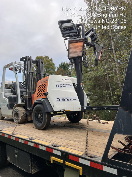 2023 Generac MLT2 Diesel, Flex Switch 120V Input, Powerzone Controller, 
(4) 320W LED Lights, 4kW Generator, 39.9 Gal Fuel Tank, 2" Ball, T3