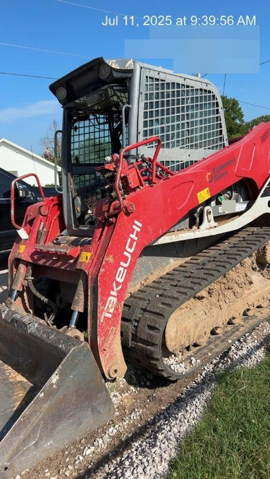 2019 Takeuchi TL12V2C Cab/Heat/Air w/Auxiliary Hydraulics, 2 Speed, Hydraulic QC 80" Tooth Bucket, 48" Pallet Forks