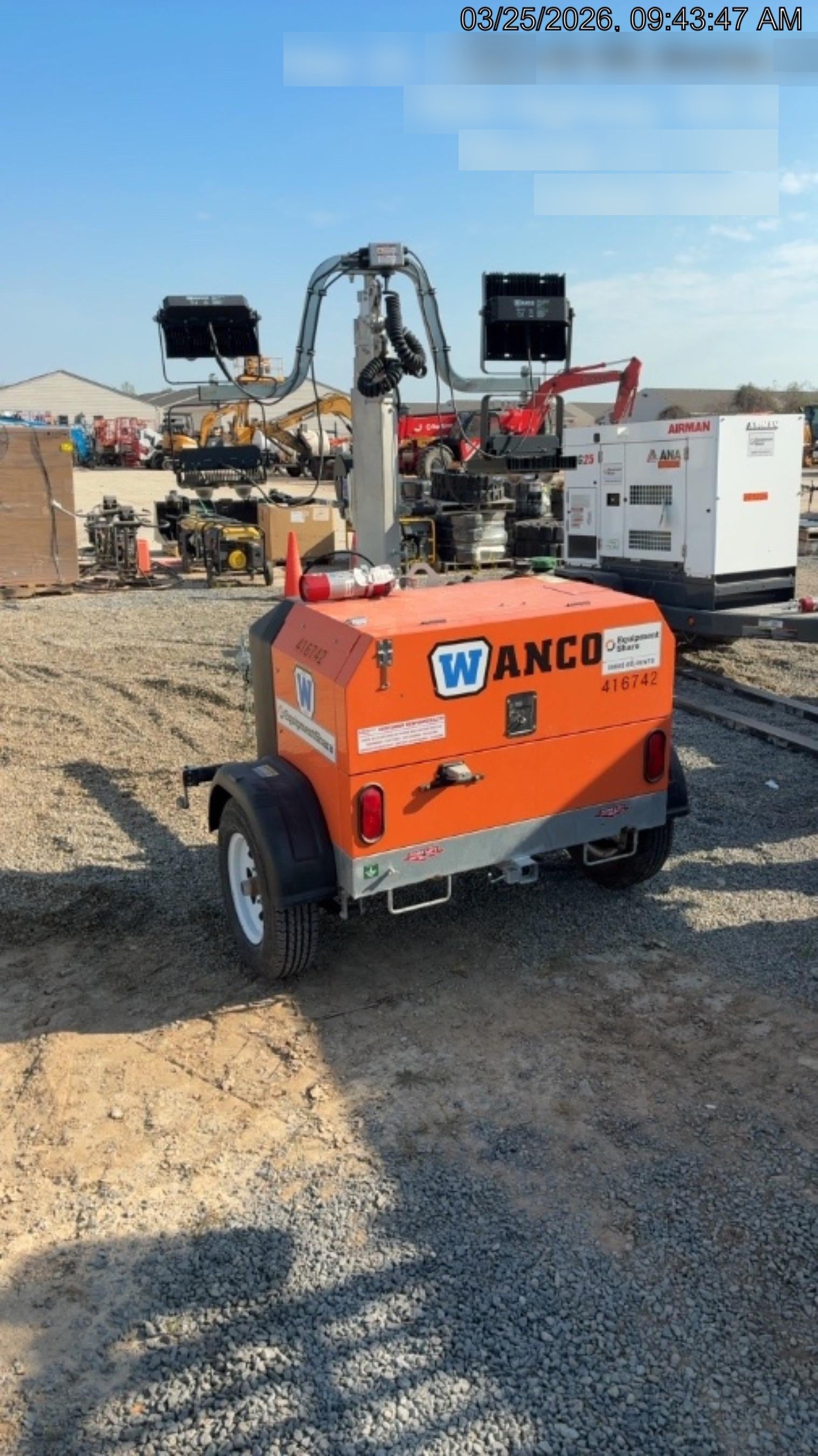 2024 Wanco WLTT-4MM4K Diesel, Deep Sea Controller, Shore Power Plug, Auto Start, (4) 350W LED Floodlights, 4kW Generator, 60 Gal Fuel Tank, 2" Ball, T3