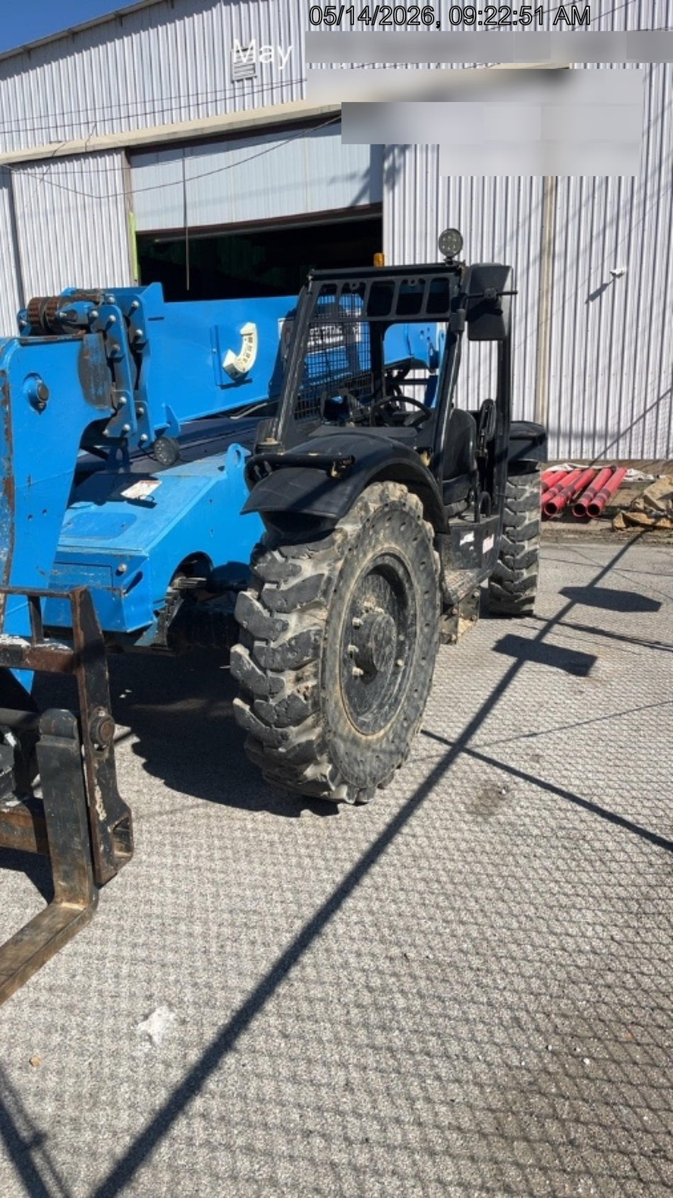 2018 Genie GTH-636 Genie GTH-636 w/Open ROPS, Work Lights, Solid Tires, RH Cab Mesh, Beacon, 48" Carriage and Forks