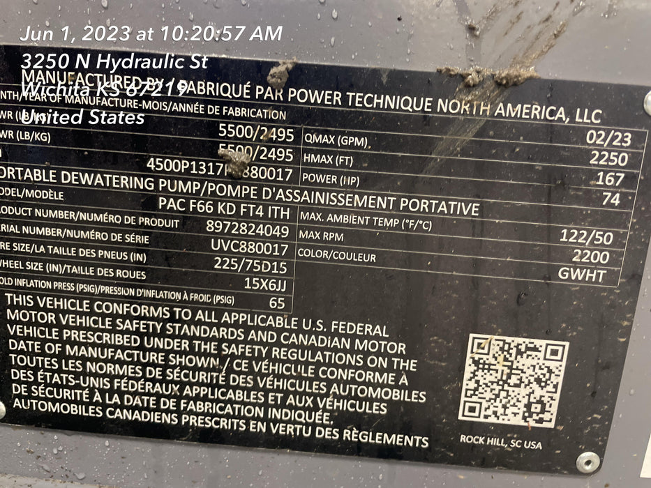 2023 ATLAS COPCO PAC F66 KD