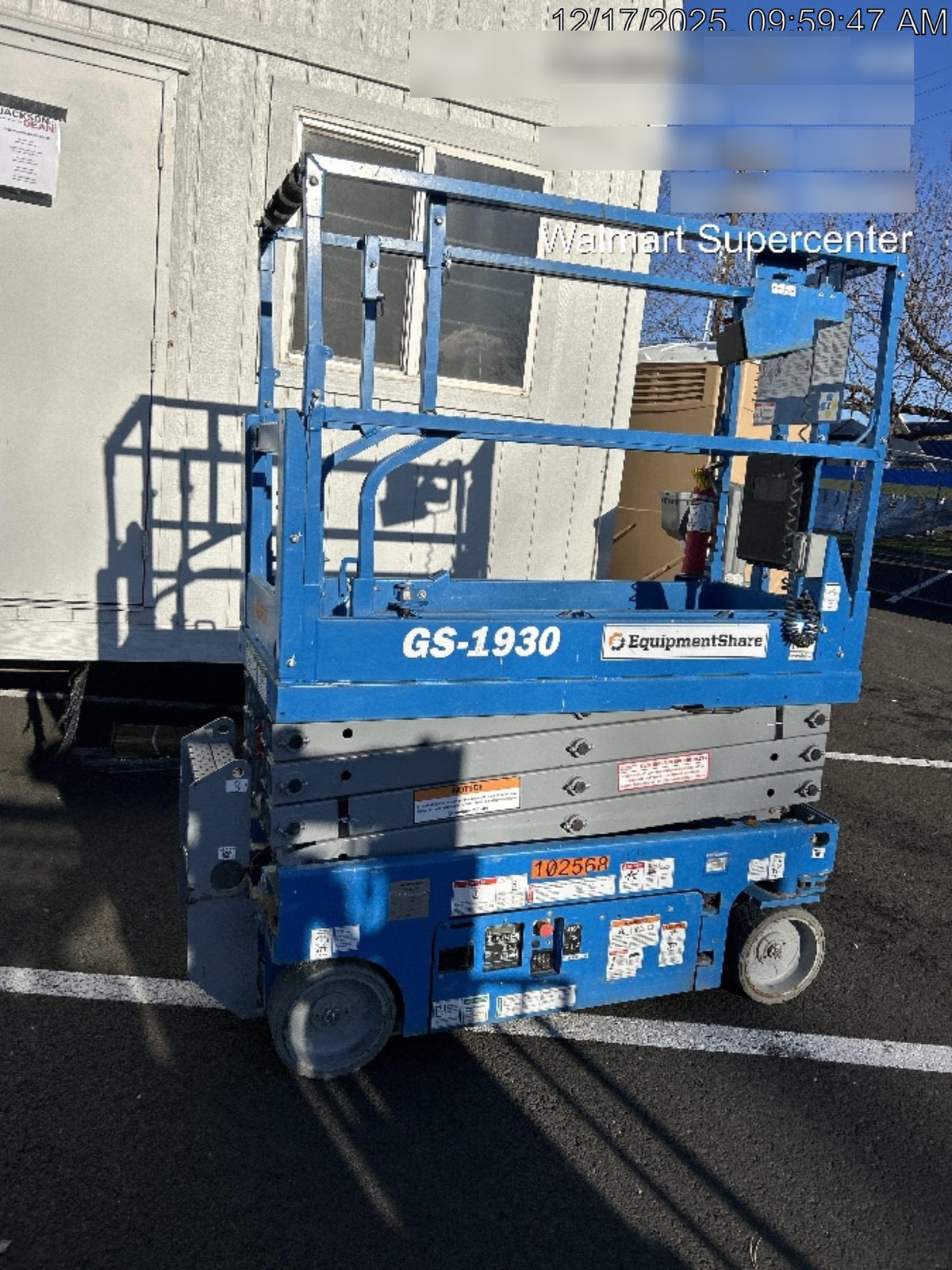 2020 Genie GS-1930 Solid Non Marking Tires, Beacon, Folding rails with half height swing gate, 800W Inverter