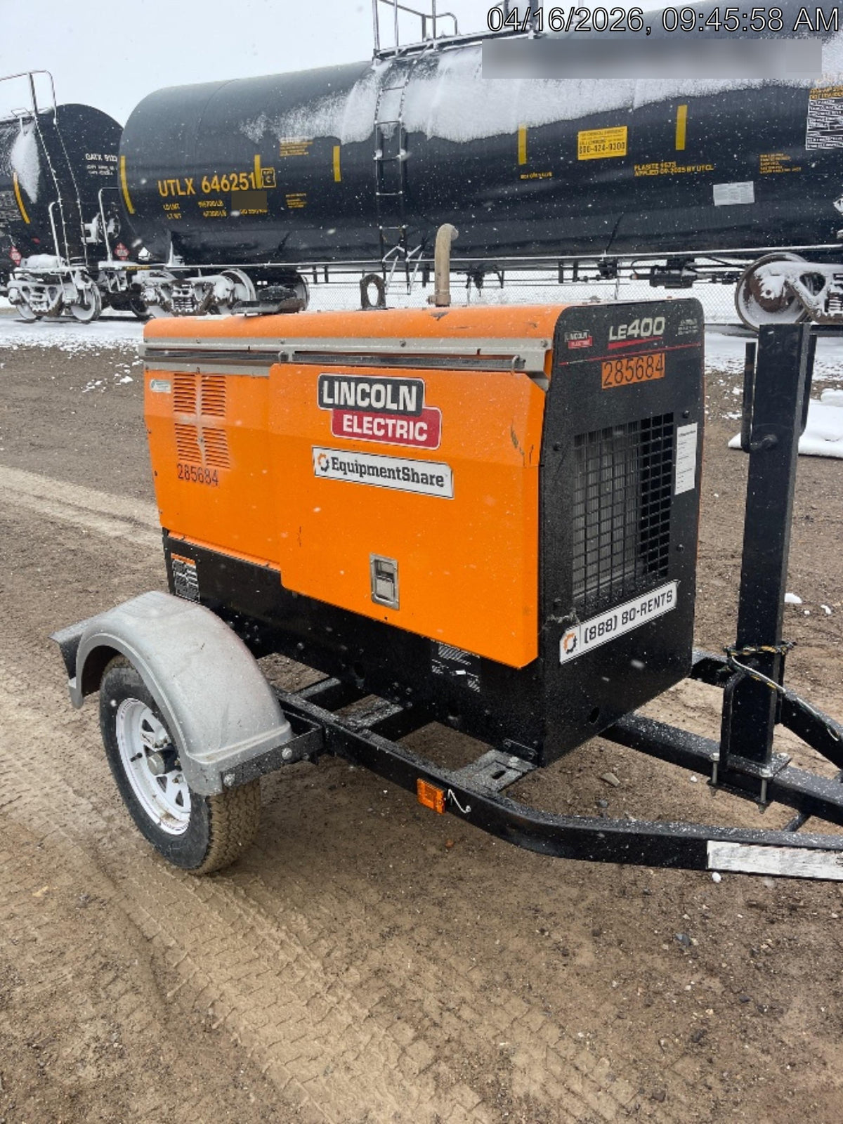 2022 Lincoln Electric LE400 Kubota V1505, Trlr, Cable Rack, Light Kit, ES Decals, T3