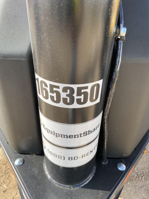 2021 Allmand NLV3GR (4) LED Light Fixture 350W, 23' Vertical Mast, 3kW Prime, Towable, Deep Sea L401, Leveling Jacks, Yanmar T4F 5.8hp