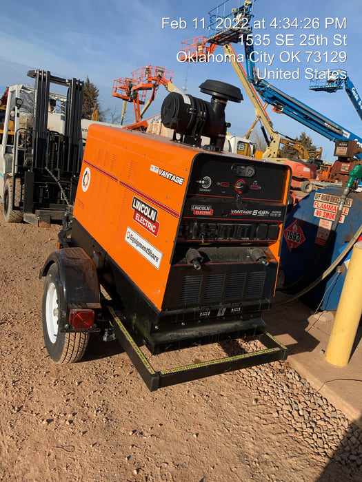 2021 Lincoln Electric Vantage 549X Ready Pak 3, ORANGE (includes trailer, cable rack, fender light kit)