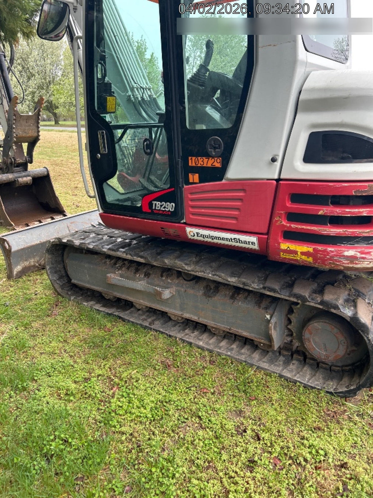 2020 Takeuchi TB290C Cab/Heat/Air, Rubber Tracks, Manual TAG QC