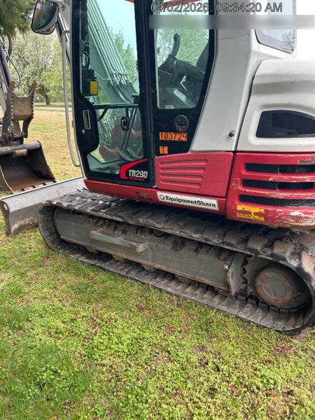 2020 Takeuchi TB290C Cab/Heat/Air, Rubber Tracks, Manual TAG QC