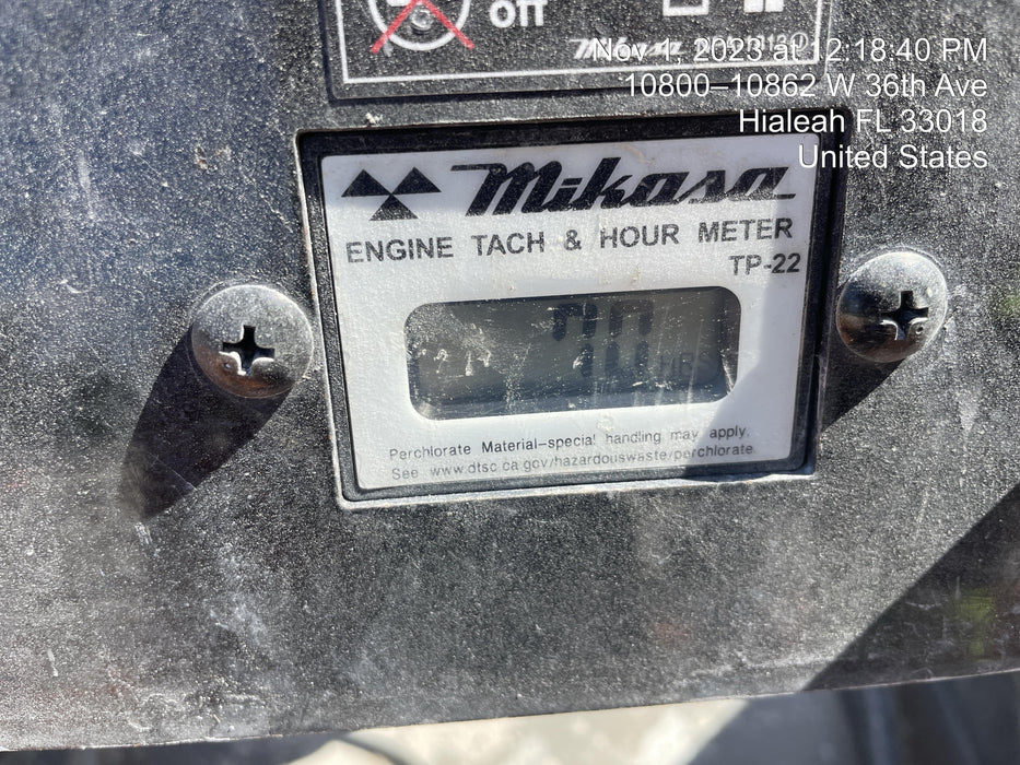 2023 Multiquip MVH158 Honda GX200, 17" Plate, Gas