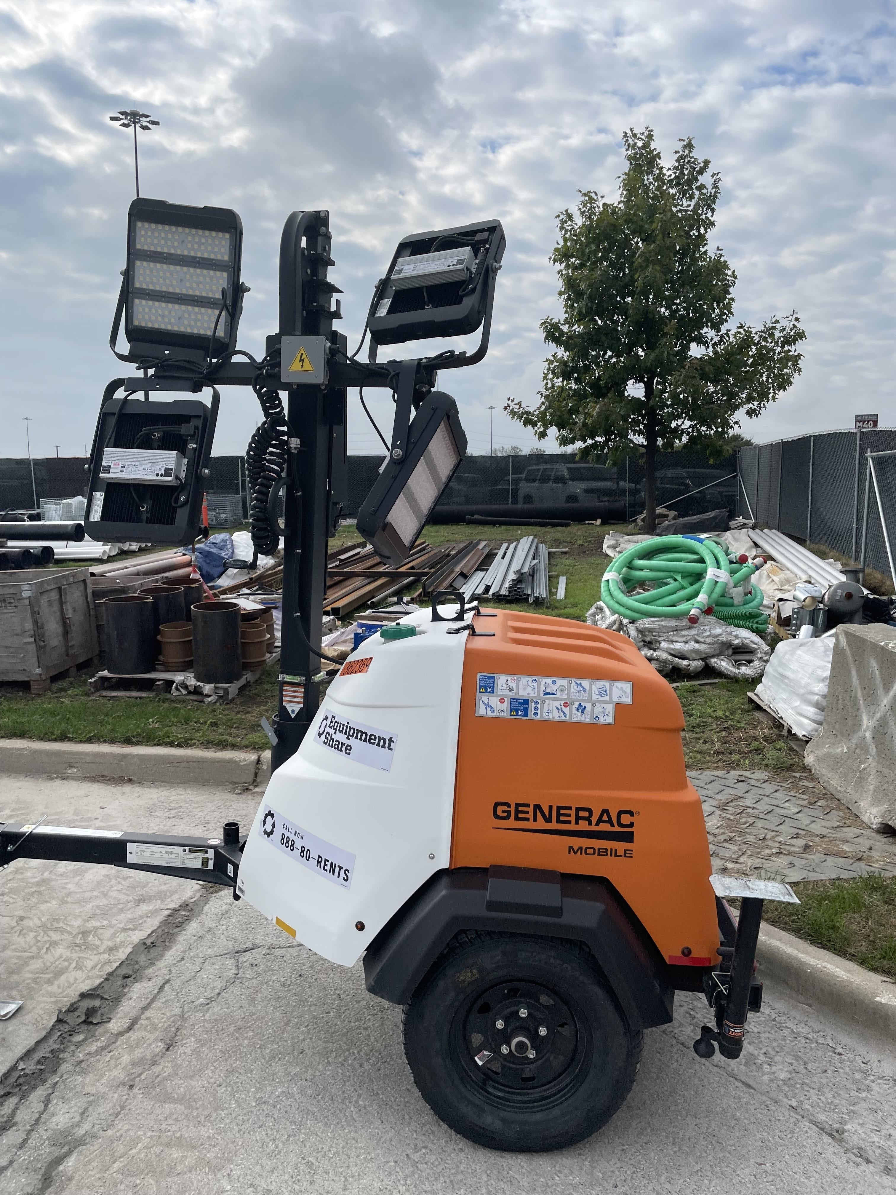 2023 Generac MLT2 Diesel, Flex Switch 120V Input, Powerzone Controller, 
(4) 320W LED Lights, 4kW Generator, 39.9 Gal Fuel Tank, 2" Ball, T3