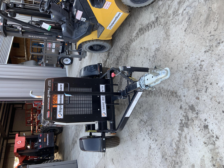 2019 Lincoln Electric Vantage 322 Welder Ready-Pak 3, Two wheel trailer, Fender and Light kit, Cable Rack