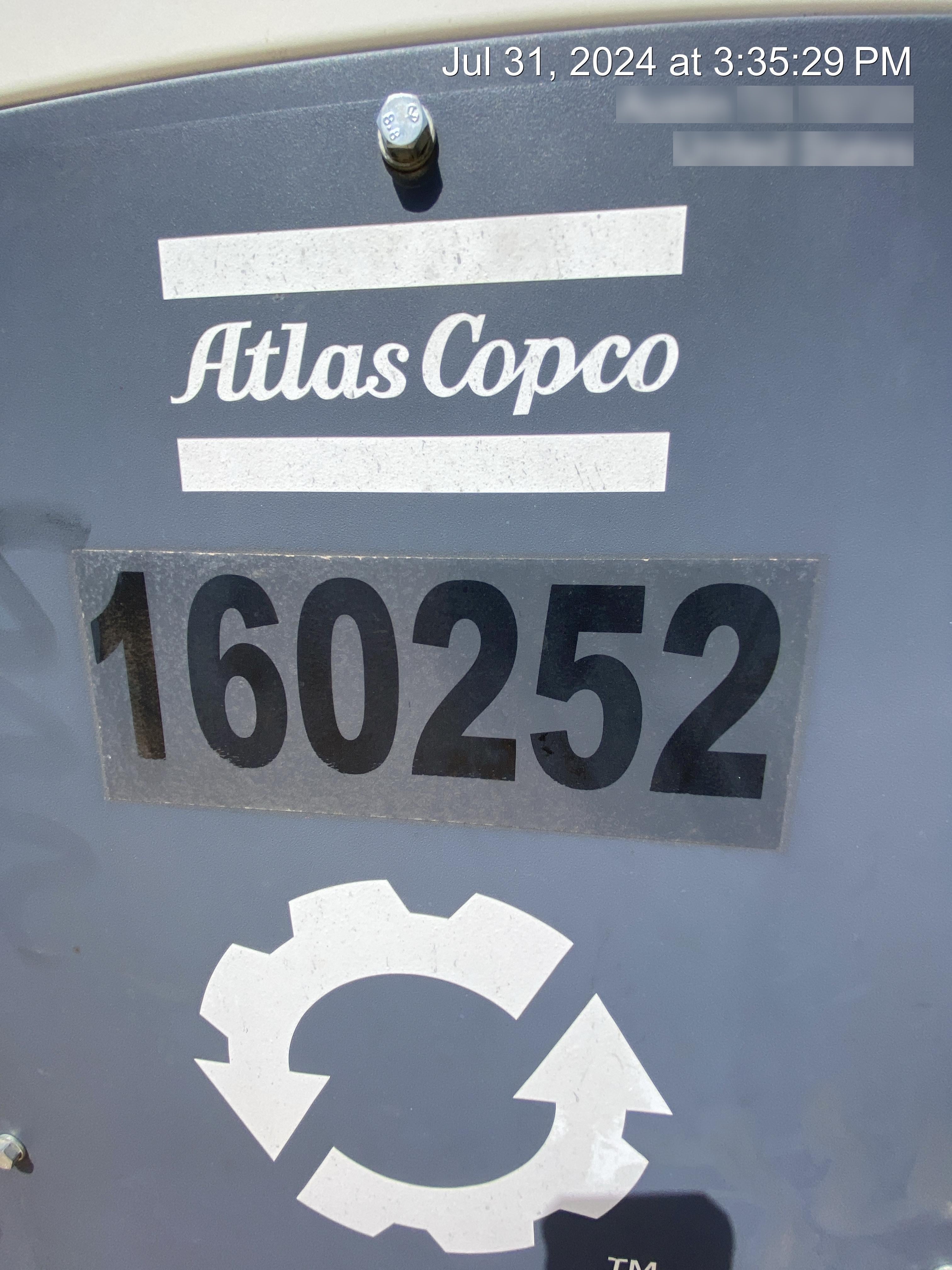 2021 ATLAS COPCO QAS45 CWK