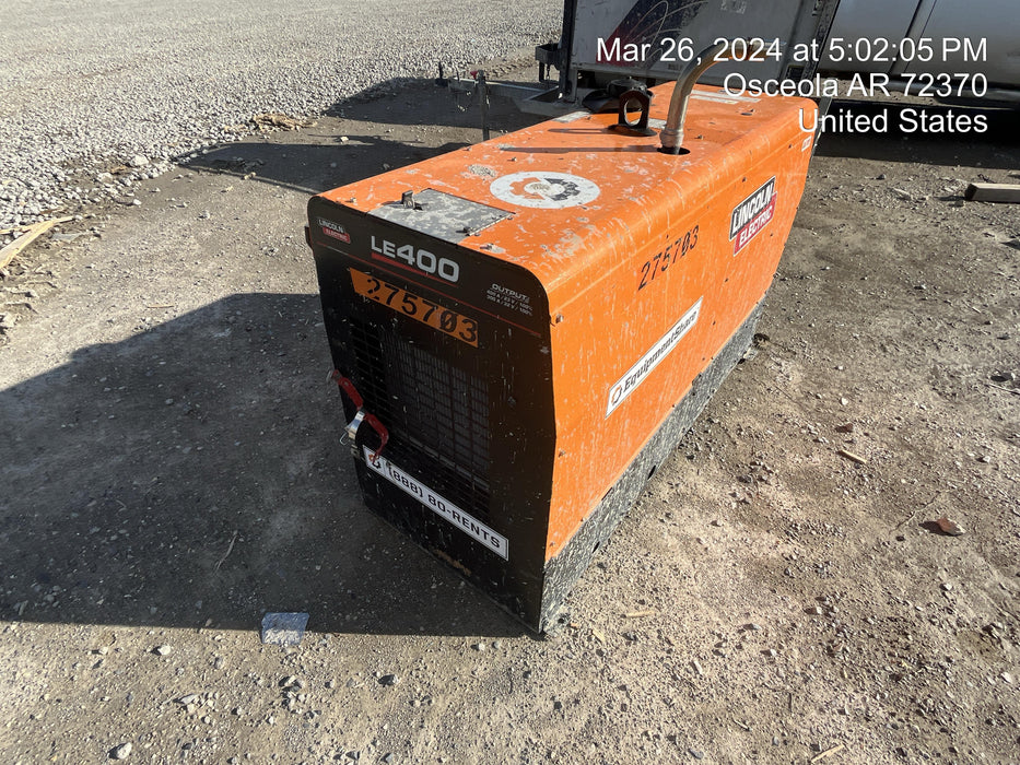 2022 Lincoln Electric LE400 Kubota V1505, Trlr, Cable Rack, Light Kit, ES Decals, T3