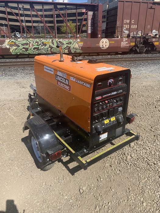 2021 Lincoln Electric Vantage 322 Vantage 322 Ready Pak 3 w/ Decals, ORANGE (includes trailer, cable rack, fender light kit) NO Telematics