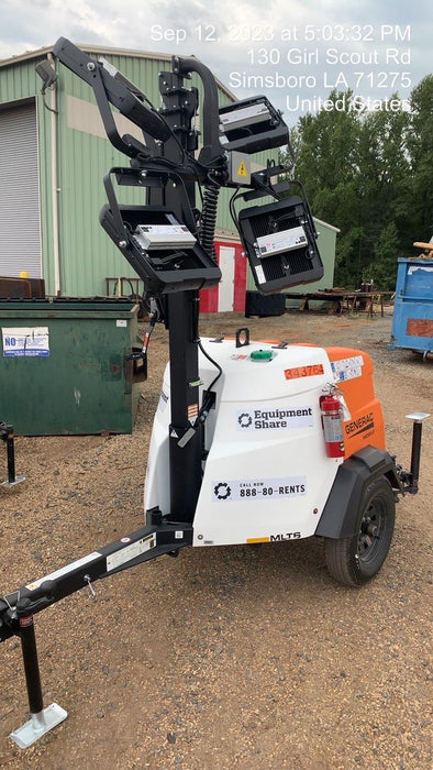 2023 Generac MLT2 Diesel, Flex Switch 120V Input, Powerzone Controller, (4) 320W LED Lights, 4kW Generator, 39.9 Gal Fuel Tank, 2" Ball, T3