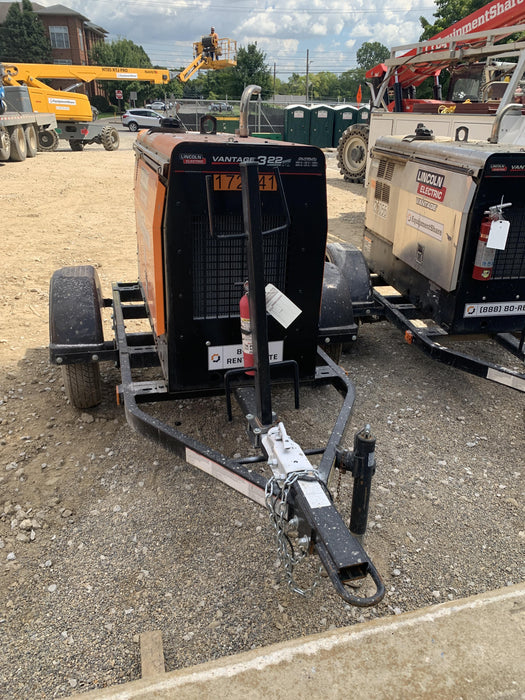 2021 Lincoln Electric Vantage 322 Vantage 322 Ready Pak 3 w/ Decals, ORANGE (includes trailer, cable rack, fender light kit) NO Telematics