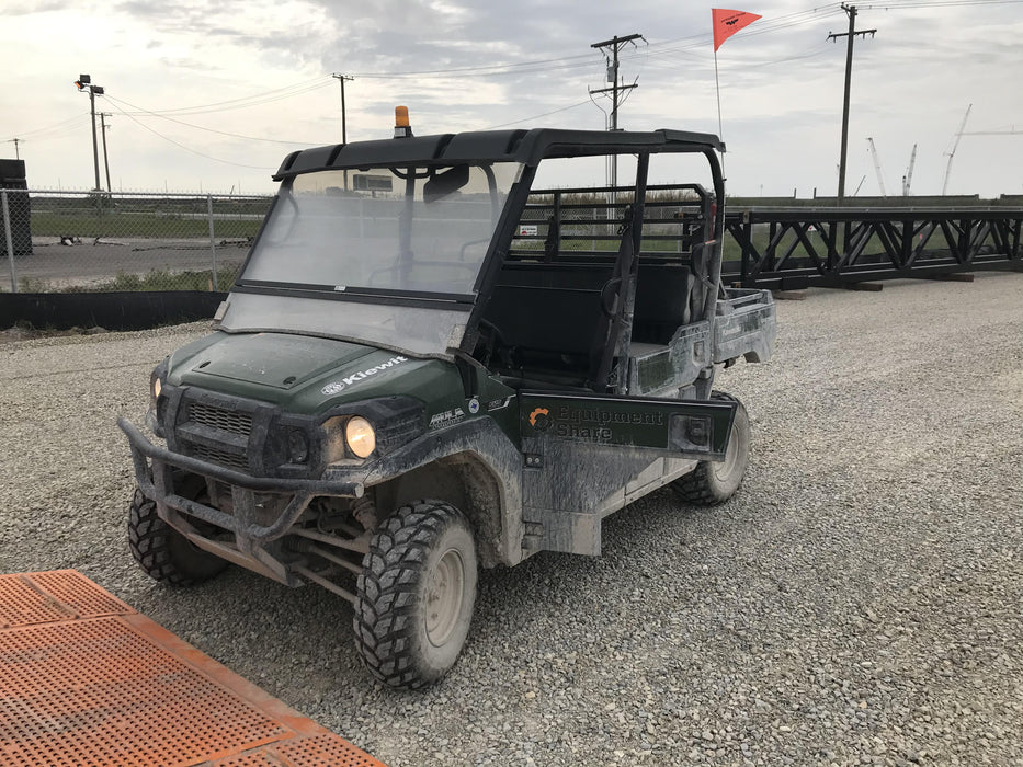 2019 Kawasaki Mule PRO-DXT Standard Options, Backup Alarm, Beacon, Plastic Hard Top, Poly Windshield, Horn Kit