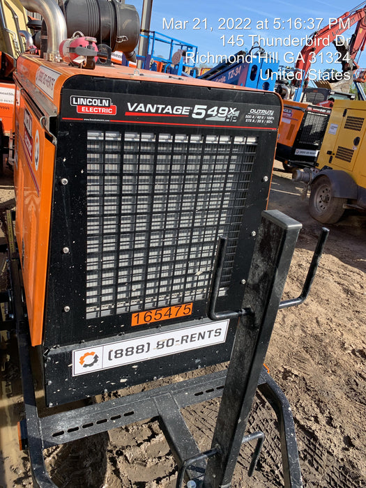 2021 Lincoln Electric Vantage 549X Ready Pak 3, ORANGE (includes trailer, cable rack, fender light kit)