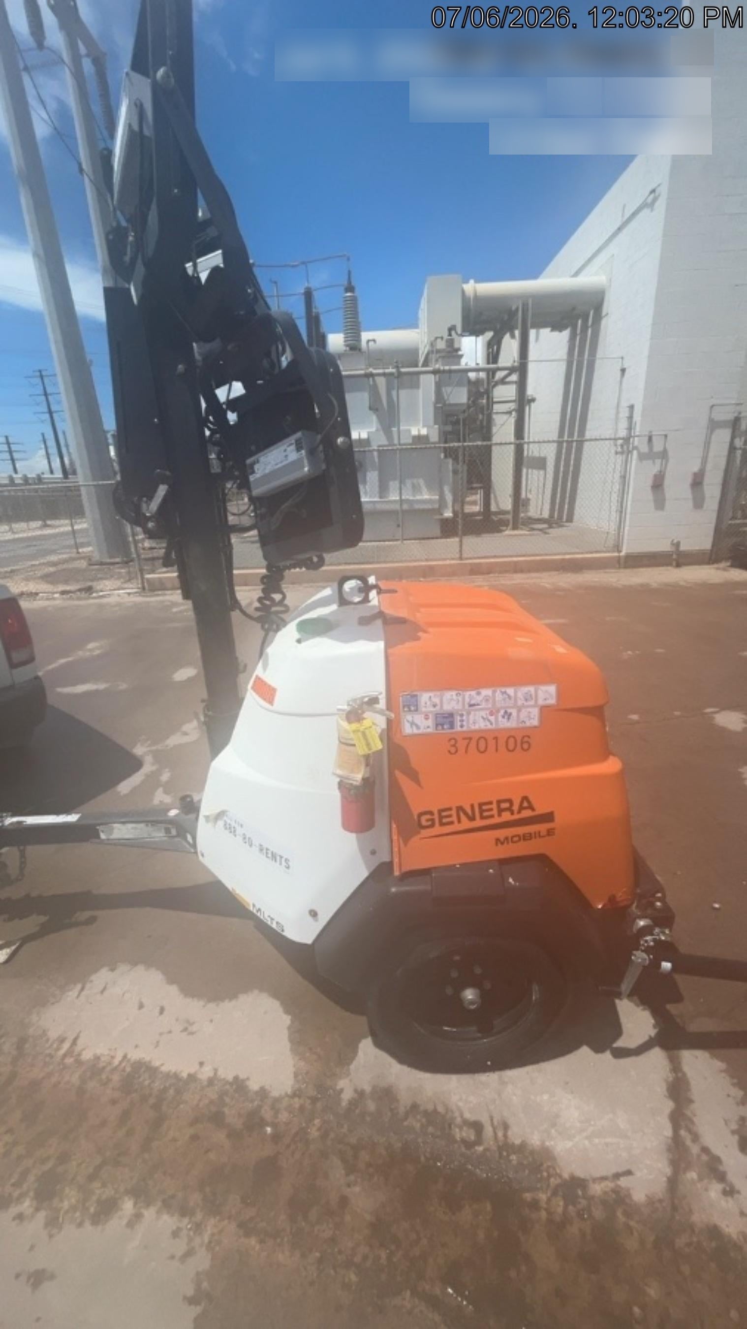 2023 Generac MLT2 Diesel, Flex Switch 120V Input, Powerzone Controller, 
(4) 320W LED Lights, 4kW Generator, 39.9 Gal Fuel Tank, 2" Ball, T3