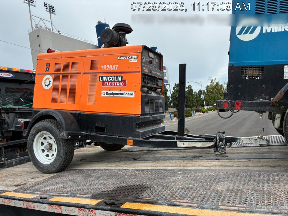 2021 Lincoln Electric Vantage 549X Ready Pak 3, ORANGE (includes trailer, cable rack, fender light kit)