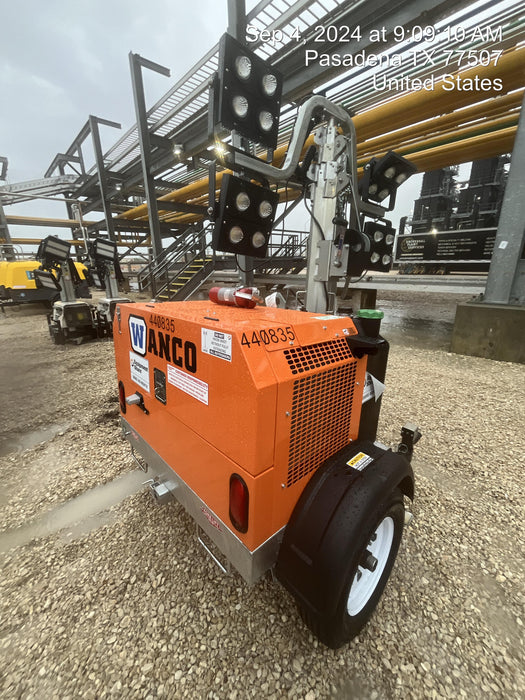 2024 Wanco WLTT-4MM4K Diesel, Deep Sea Controller, Shore Power Plug, Auto Start, (4) 350W LED Floodlights, 4kW Generator, 60 Gal Fuel Tank, 2" Ball, T3