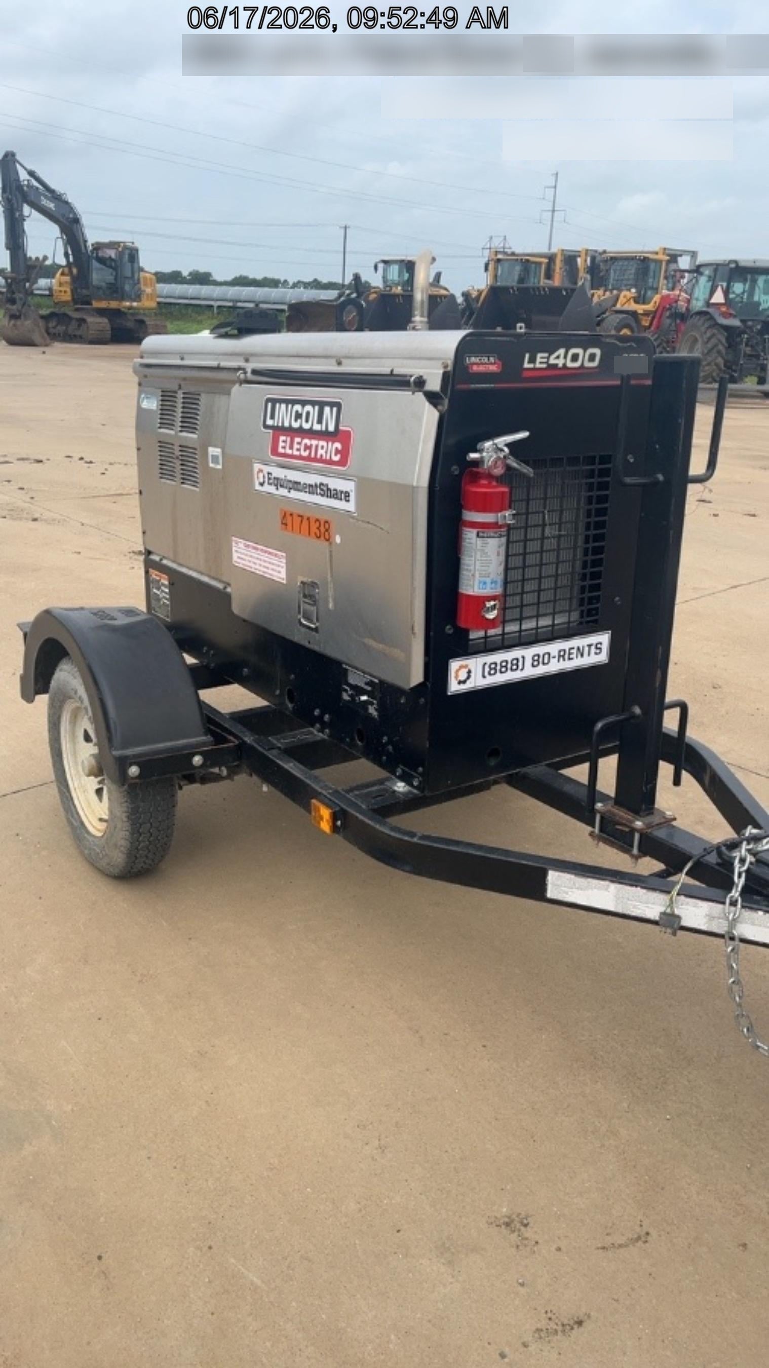 2024 Lincoln Electric LE400 Kubota V1505, Trlr, Cable Rack, Light Kit, ES Decals, T3