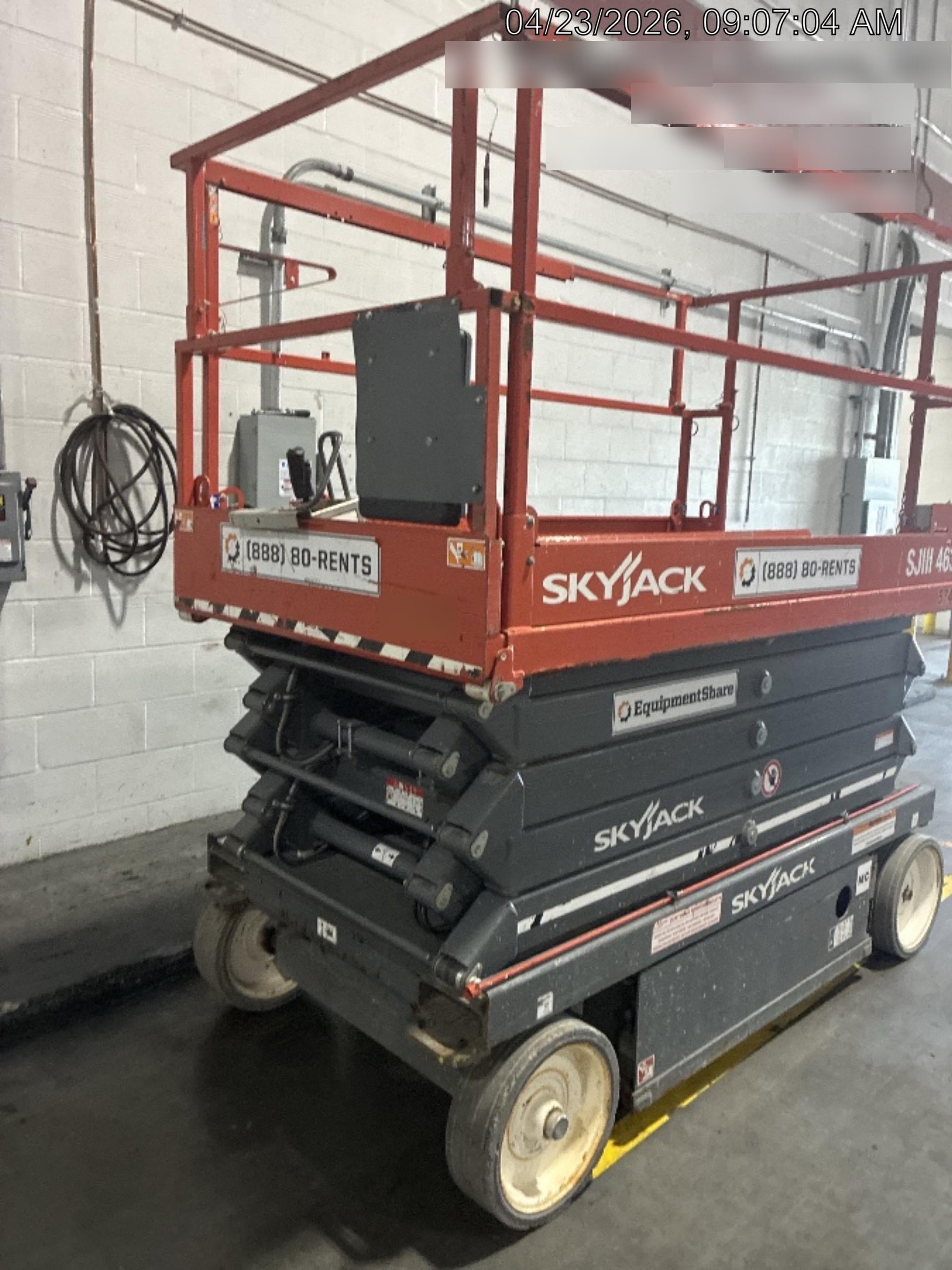 2018 Skyjack SJIII-4632 Standard Rental Specs