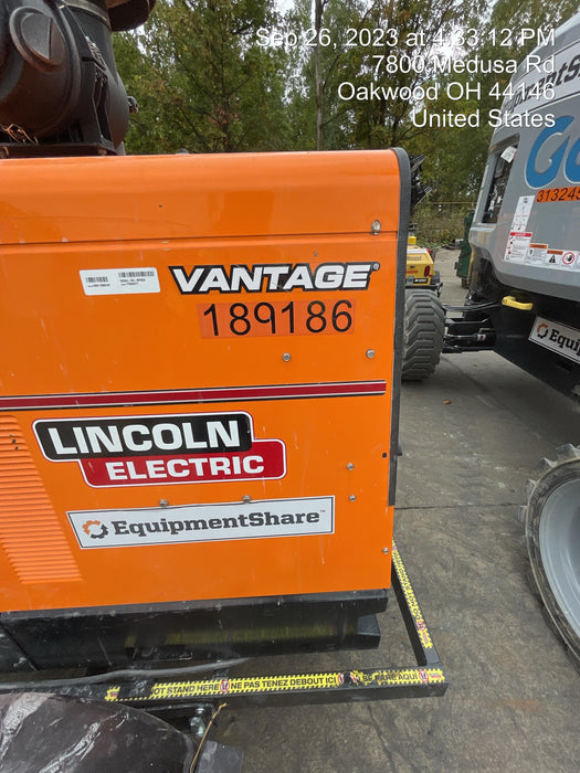 2021 Lincoln Electric Vantage 549X Ready Pak 3, ORANGE (includes trailer, cable rack, fender light kit)