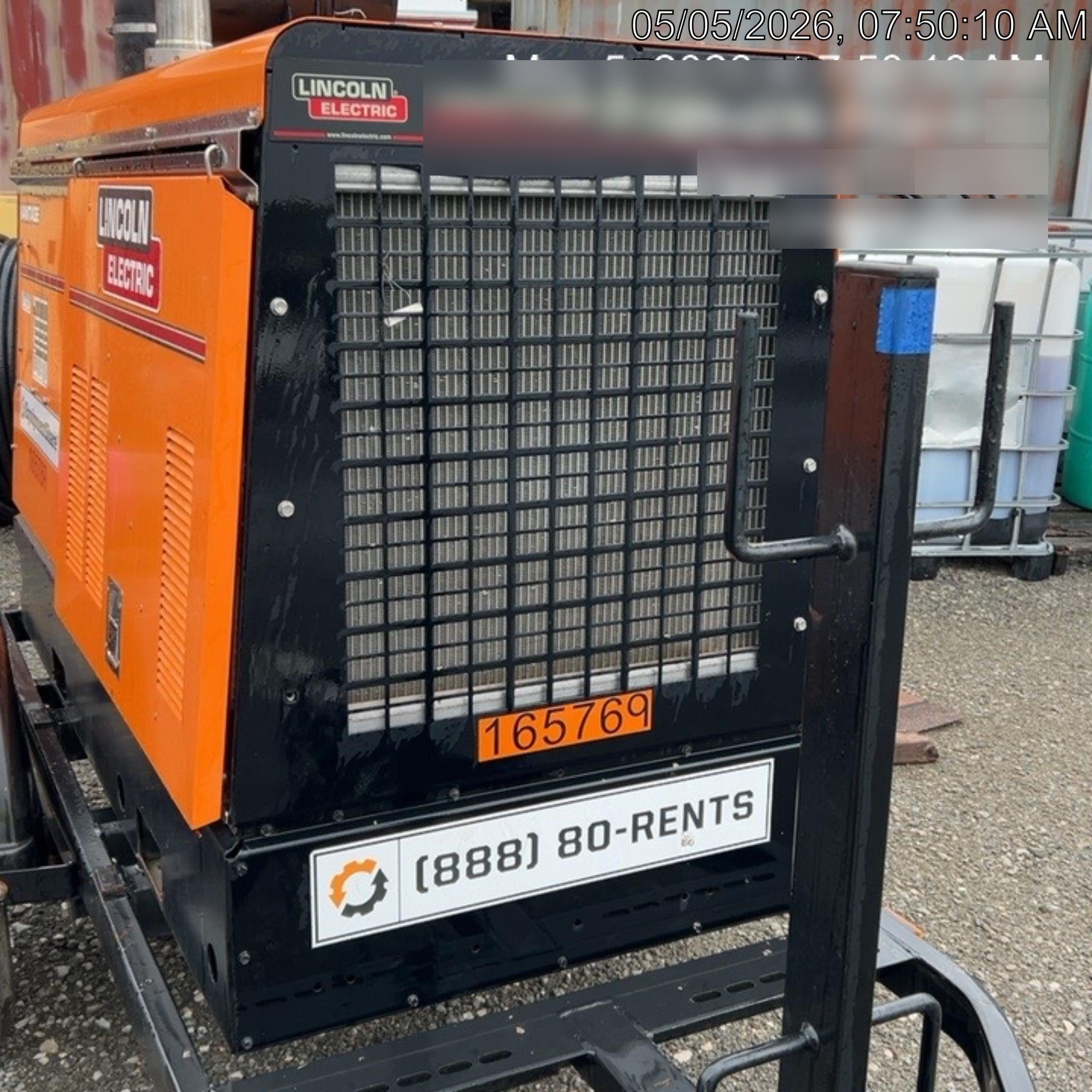 2021 Lincoln Electric Vantage 549X Ready Pak 3, ORANGE (includes trailer, cable rack, fender light kit)