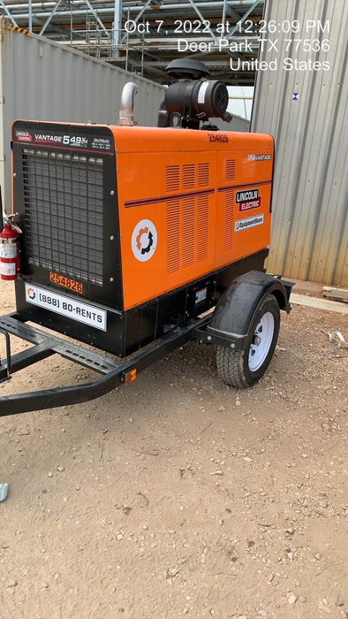 2022 Lincoln Electric Vantage 549X Crosslink Technology, Trailer Mounted, ES Decals, T3