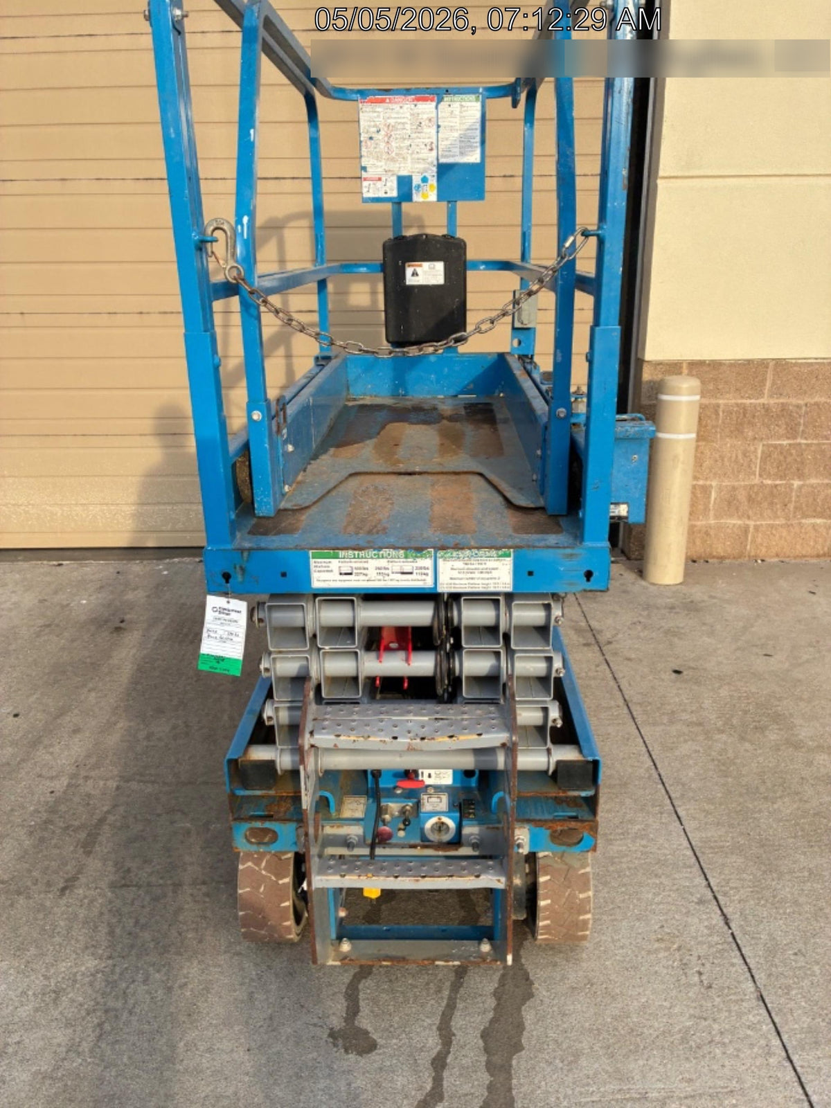 2019 Genie GS-1930 Fixed Rails with Chain Entry