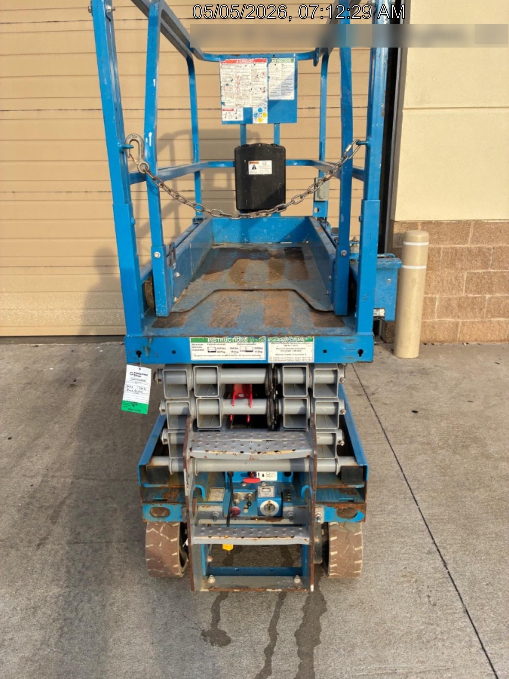 2019 Genie GS-1930 Fixed Rails with Chain Entry