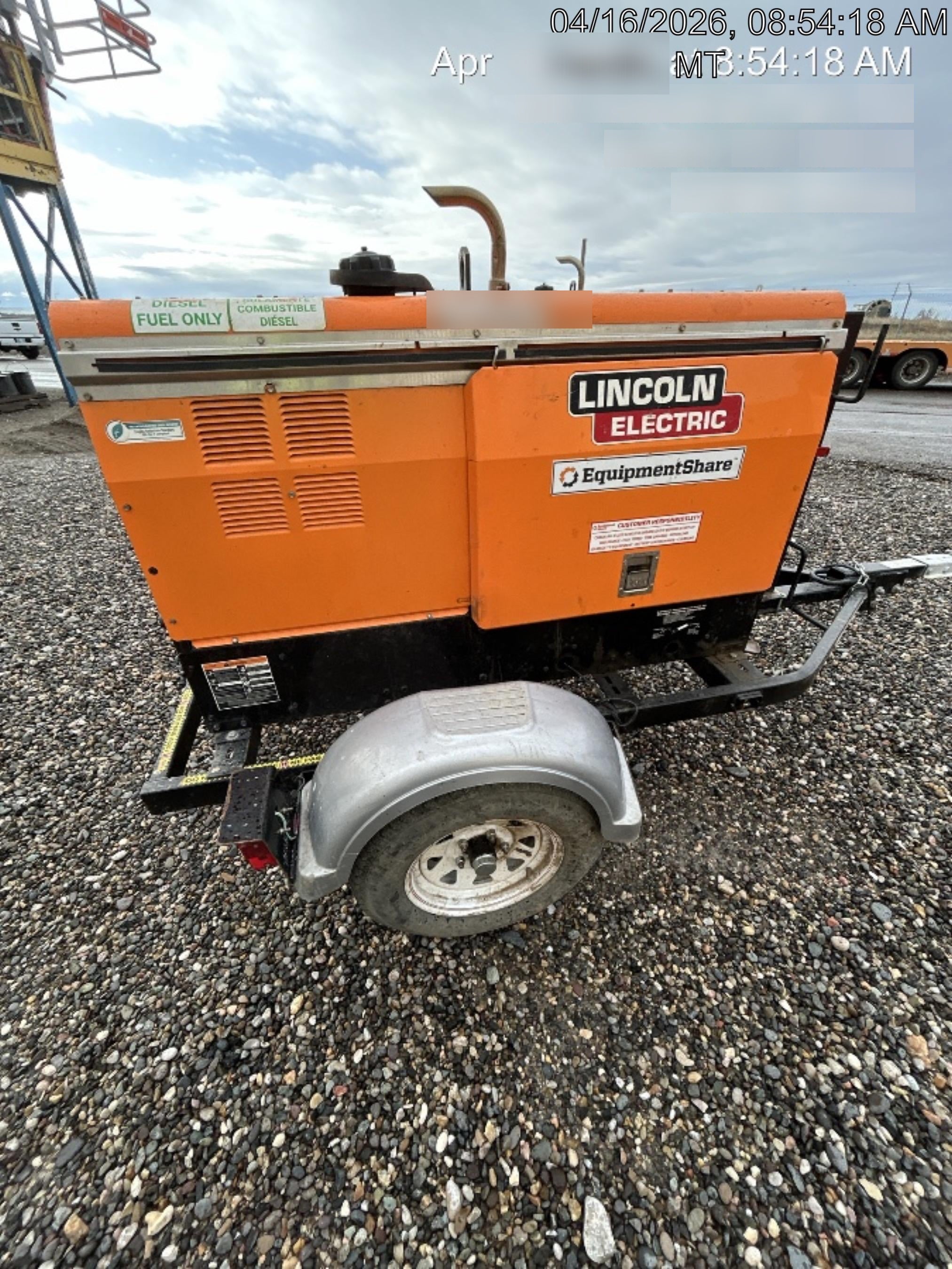 2022 Lincoln Electric LE400 Kubota V1505, Trlr, Cable Rack, Light Kit, ES Decals, T3