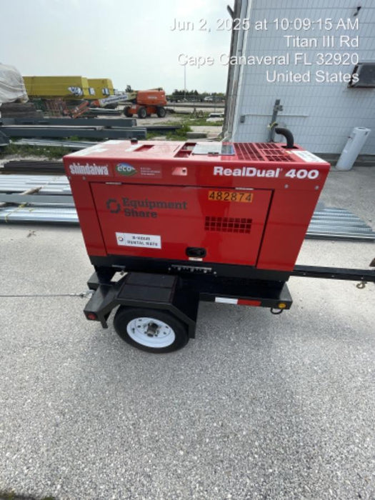 2024 Shindaiwa DGW400DML Kubota D902 Engine, 23 HP, Dual Op Welder, Wire, Arc, Droop Stick, Tig, and CC Stick Functionality, Simulphase, 3 Phase and 1 Phase Gen Output, Single Axle NB Trlr, Slr Trckl Chrg 12V 12W, Fire Ext, T3