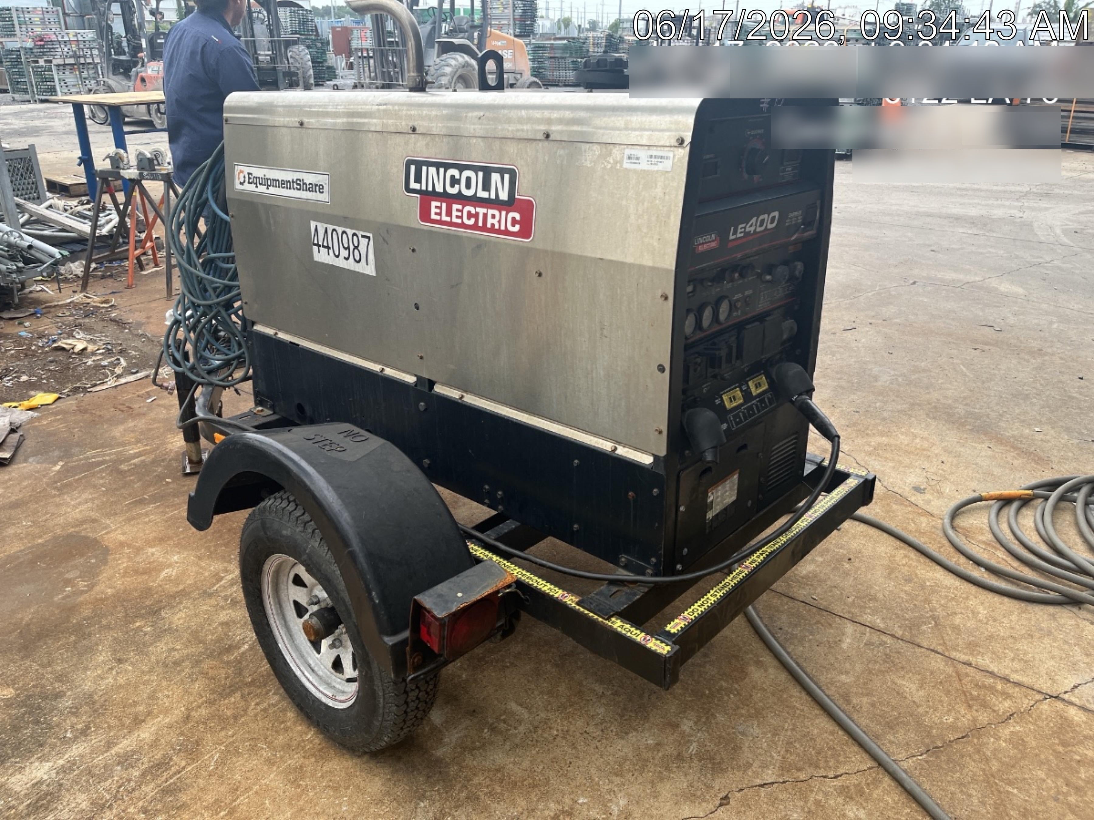 2022 Lincoln Electric LE400 Kubota V1505, Trlr, Cable Rack, Light Kit, ES Decals, T3