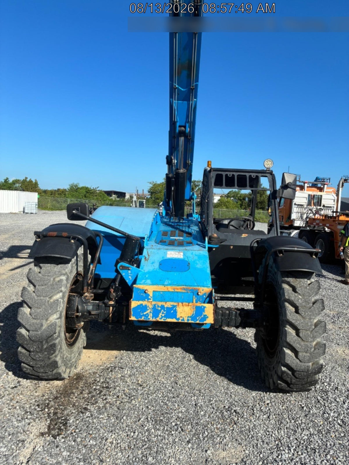 2019 Genie GTH-844 Canopy, Solid RT Tires, LED Work Lights, Beacon 60" QA Carriage, 48" Forks