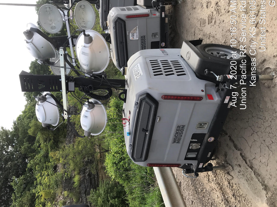 2019 Wacker Neuson LTV6L-MH Wacker Neuson LTV6L Mobile Light Tower w/Fuel Level Sensor Installed